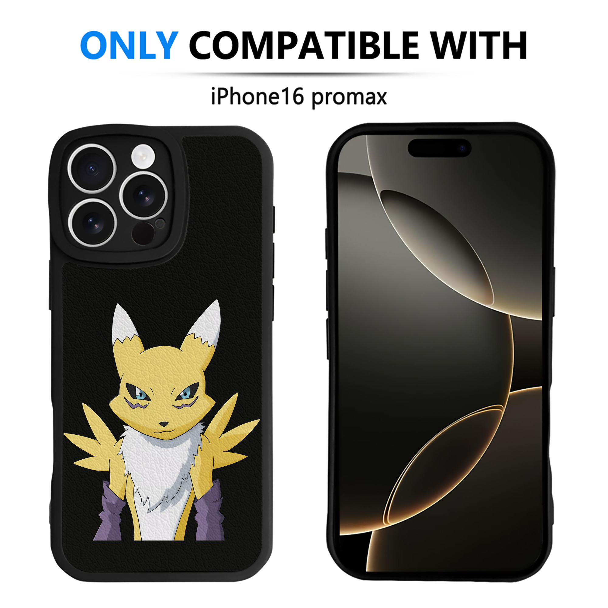 （画像用） Digimon デジタルモンスター/デジモン 【iPhone 16シリーズ対応】シリコンスマホケース（レザー調） 材質：シリコン